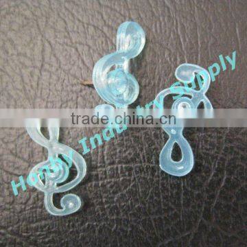 Musical Note Shape Clear Blue Color Push Pin in CHina