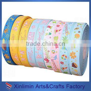 Custom New Design Printed Logo Festival Cotton Ribbon for Celebration photo-2