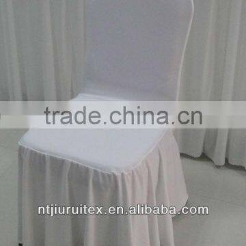 Swag Bottom Fitted Round Top White Spandex Banquet Chair Covers 50PCS A Lot Free Shipping photo-2
