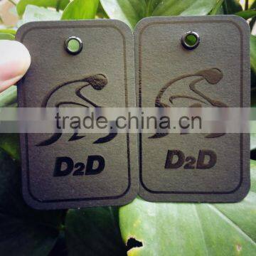 2016 Hot Sale High Quality Black Cardboard Paper Hang Tags Swing Tags for Jeans photo-6