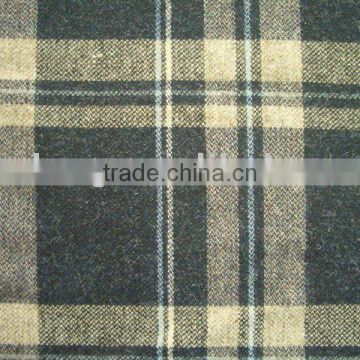 Plaid wool fabric