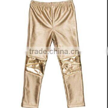 Hot sales baby clothing baby leggings boutique baby leather trousers kids long pants