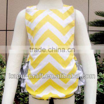 Popular design cotton chevron summer baby romper