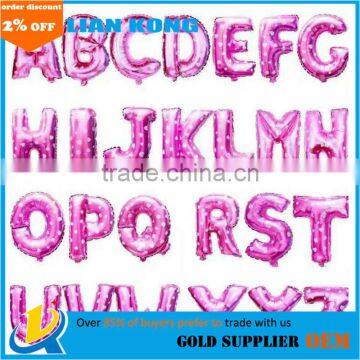 Colorful 16Inch Letter A-Z Alphabet Foil Balloon Letter Balloons Decoration Supplies