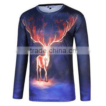 Space Galaxy Universe Printed Long Sleeve T Shirt Men's Full Sublimation Printed T-Shirt Fashion 3D Printed T Shirt Wholesale photo-3