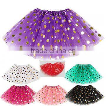 red white hallween golden polka dot tutu