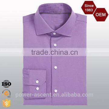 OEM Brand Logo Latest Design Trim Fit Dress Shirt photo-5