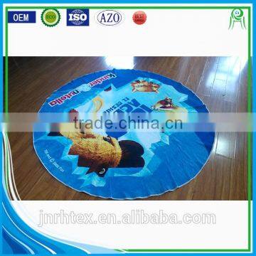 Carton printing design round beach towels wholesale