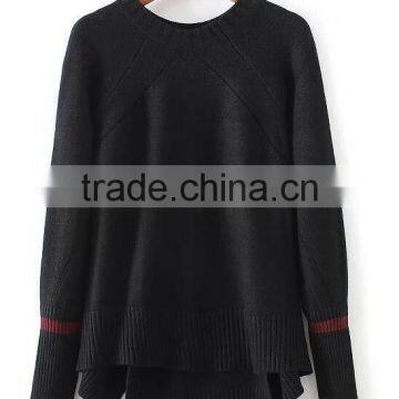 EY0879S New Fashion 2016 Women Irregular Knit Pullover Sweaters photo-2