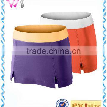 women's high quality tennis skirt sexy tennis skirts with slit side