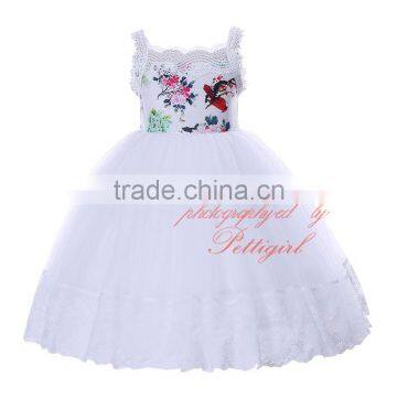 girls white summer dress flower girl skirts