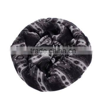 Voile Scarves & Wraps Rectangle Black Tassel Scarf 2017 photo-3