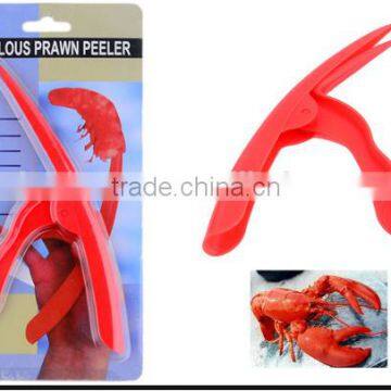 Useful plastic shrimp and prawn shell peeling tool / prawn peeler tool