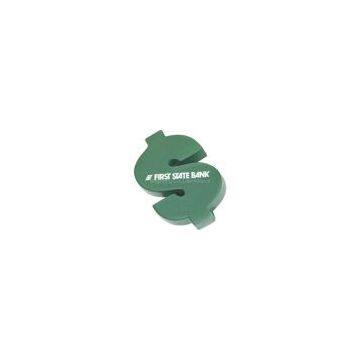 Promotional Squeezable dollar sign stress reliever