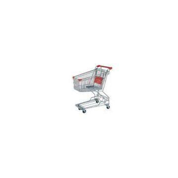 Custom Double Layer Supermaket Shopping Carts Trolley with 150kg Capacity