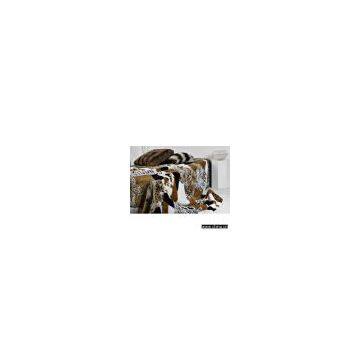 Sell Synthetic Fur Jacquard Blanket / Throw