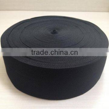 2 inch black cotton herringbone twill tape