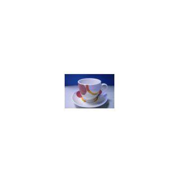 12PCS 70CC CERAMIC & POCELAIN COFFEE CUP AND SAUCER