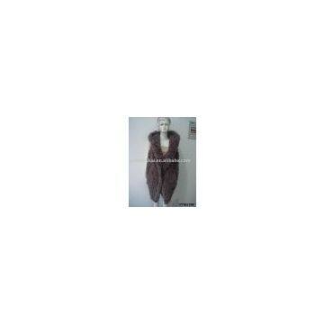 long tibet lamb fur waistcoat with hat(ZK-LV-0924)