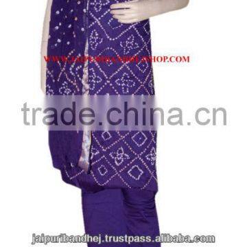 Ethnic Jaipuri Bandhej Bandhini Salwar Kameez