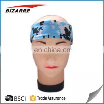 Custom Wholesale Mens High Quality Quick-Dry Colorful Running Stretch Elastic Sports Headbands photo-5