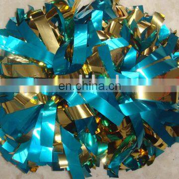 metallic cheer pom poms