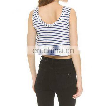 2016 New Arrivel High Quality Stripe Crop Top Cheer Uniform photo-3