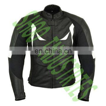 FactoryExtreme Pressido Mens Black Hoodie Biker Leather Jacket photo-2