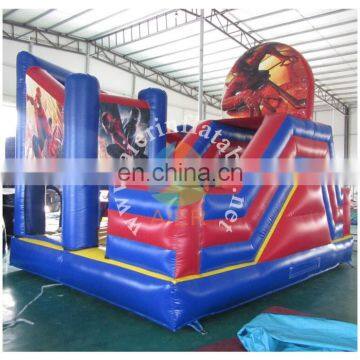 Commercial inflatable spider bouncer with slide inflatable bouncy house inflatable combo
