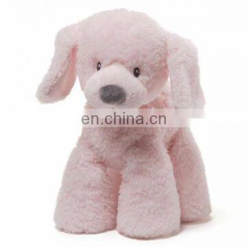 Fluffy dog pink standing lovely plush soft toy