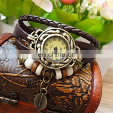 2014 Fashion Watch with Chain Leather Watch Strap