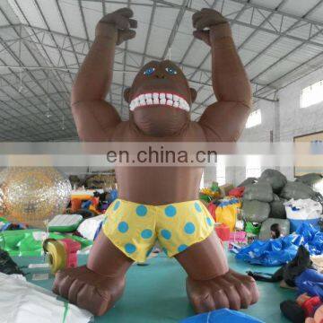 Top 3m gaint Inflatable gorilla fixed cartoon for advertising