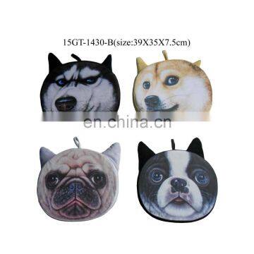 Doge Dog Face 3D Printing Stuffed Cushion Pillow Car use