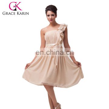 Fashion One-Shoulder Women's Cheap Bridesmaid Dresses CL3441