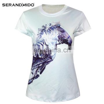 hotsales 3d simple plain women t-shirt