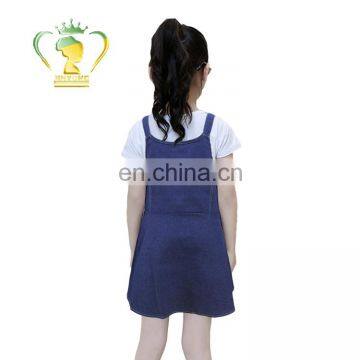 Kids Summer Custom Girls Denim Dress for Summer 5-10 Years Old photo-2
