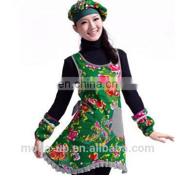 Colorful printed apron for women