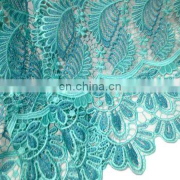 2016 fashion african cotton guipure lace fabric with stones for wedding party