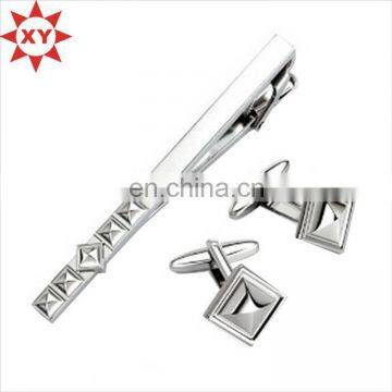 Hot new custom design silver plated plain tie clips