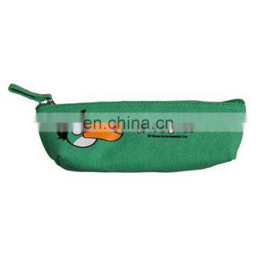 promotional logos customizing cotton pouch with zipper