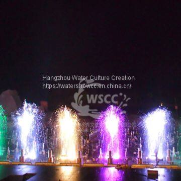 Fountain Show Musioc Dancing Fountian LED Show Fire Show in the River or Lake photo-3