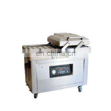 Double chamber stainless steel food vacuum packing machine