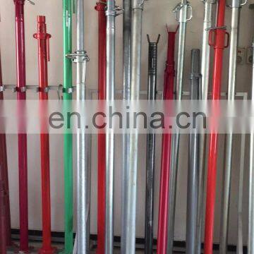 Construction material adjustable shoring steel prop for support