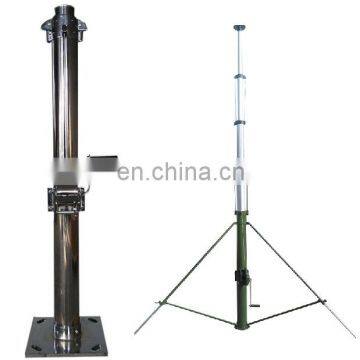20m Military Communication Meteorogly High Push up Manual Crank Mast for Mobile Radar