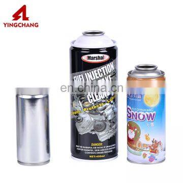 CMYK/PMS Tinplate snow aerosol spray can