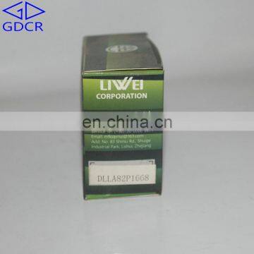 High quality 0433172024 Liwei diesel fuel  injector nozzle P1668  DLLA82P1668 for 0445110305