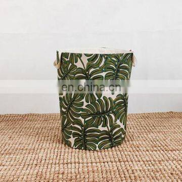 Wholesale eco-friendly household canvas clothes laundry storage bags