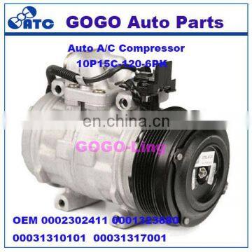 GOGO 10P15C Auto A/C Compressor for Mercedes Benz W124 / W201 / W126 /C124 OEM 0002302411 0001323880 00031310101