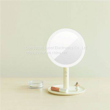 Portable LED Makeup Mirror with Table Lamp