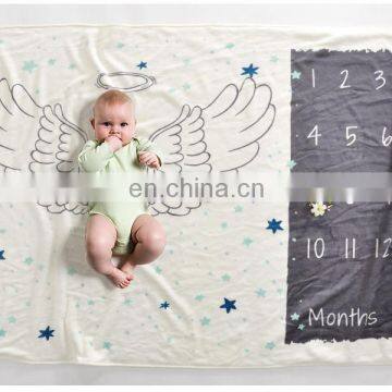 Factory Quality Spearmint Baby Monthly Milestone Blanket for Girl Boy photo-3